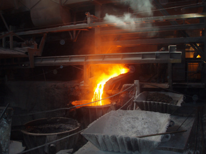 OFZ tapping and ladle casting